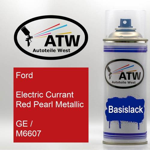 Ford, Electric Currant Red Pearl Metallic, GE / M6607: 400ml Sprühdose, von ATW Autoteile West.